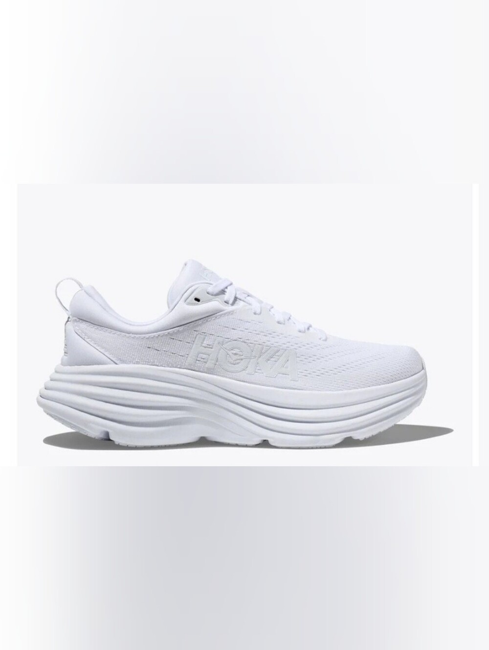 Hoka Bondi 8 Women's White/White Size 8.5B